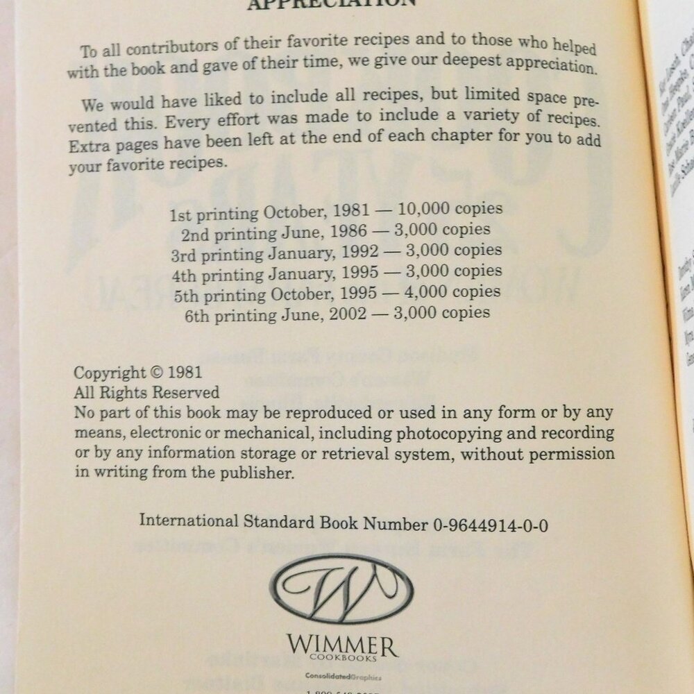 Cookbook 25 Years Women of Farm Bureau 2002 Country Cooking Illinois Trade PB - Picture 5 of 10